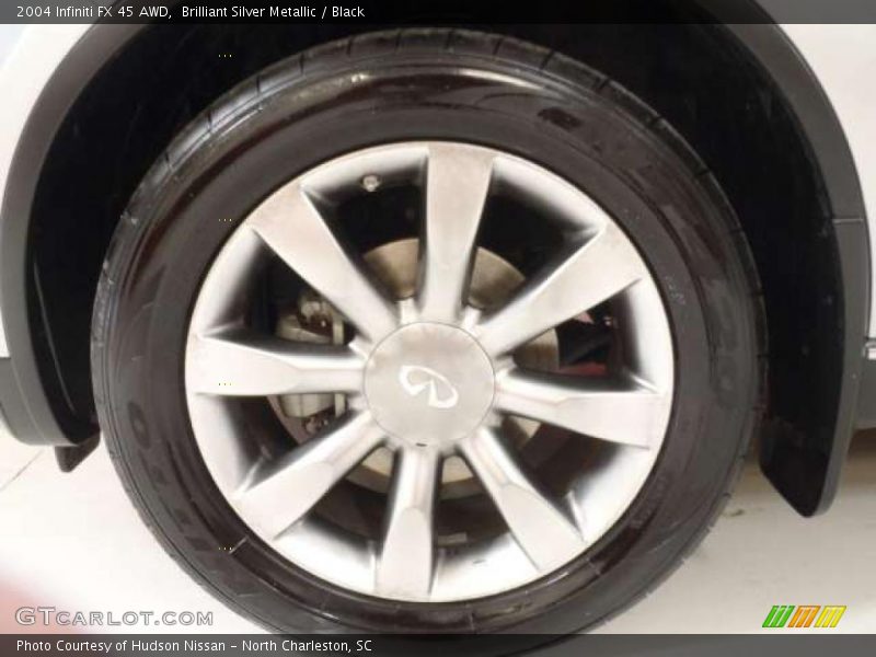 Brilliant Silver Metallic / Black 2004 Infiniti FX 45 AWD