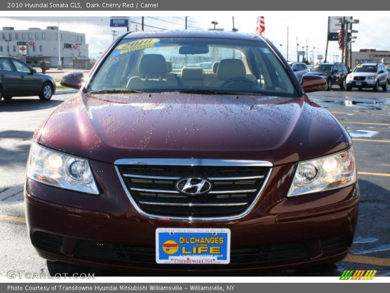 Dark Cherry Red / Camel 2010 Hyundai Sonata GLS