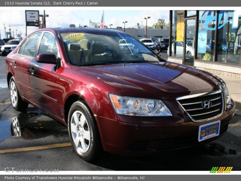 Dark Cherry Red / Camel 2010 Hyundai Sonata GLS