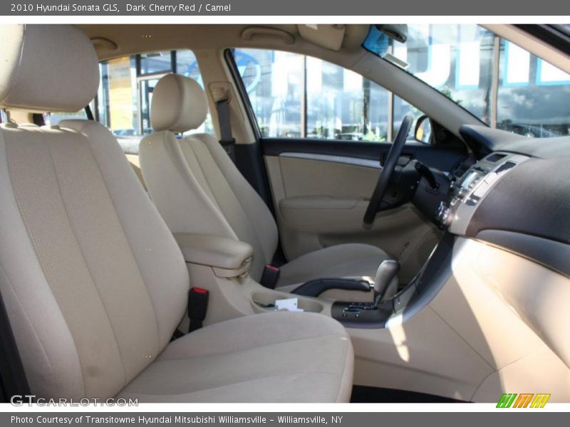 Dark Cherry Red / Camel 2010 Hyundai Sonata GLS