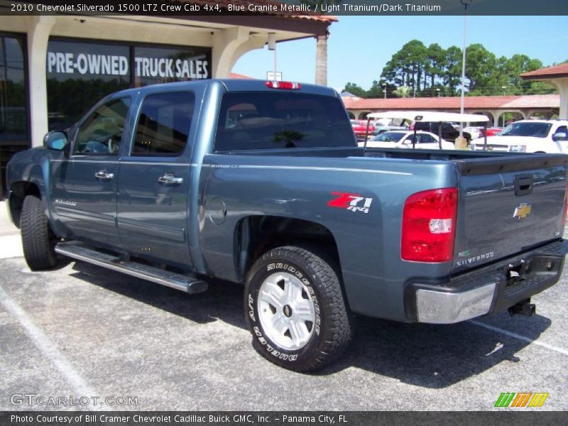 Blue Granite Metallic / Light Titanium/Dark Titanium 2010 Chevrolet Silverado 1500 LTZ Crew Cab 4x4