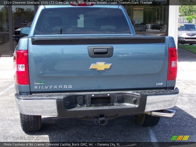 Blue Granite Metallic / Light Titanium/Dark Titanium 2010 Chevrolet Silverado 1500 LTZ Crew Cab 4x4