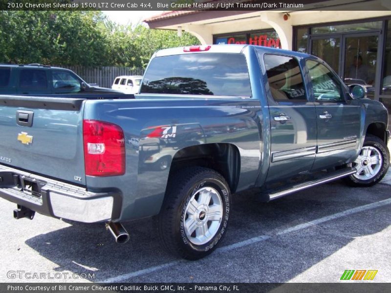 Blue Granite Metallic / Light Titanium/Dark Titanium 2010 Chevrolet Silverado 1500 LTZ Crew Cab 4x4