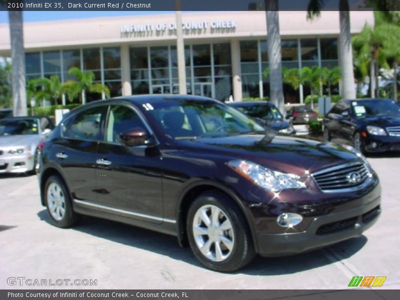 Dark Current Red / Chestnut 2010 Infiniti EX 35