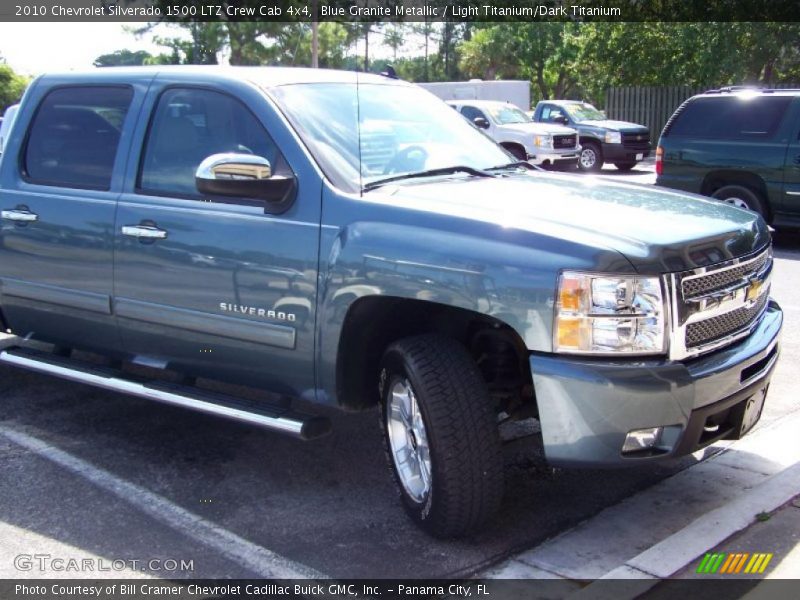 Blue Granite Metallic / Light Titanium/Dark Titanium 2010 Chevrolet Silverado 1500 LTZ Crew Cab 4x4