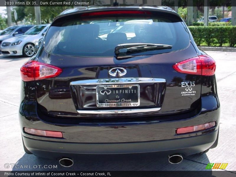 Dark Current Red / Chestnut 2010 Infiniti EX 35
