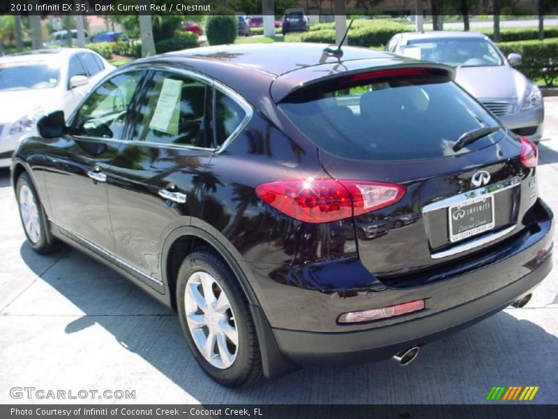 Dark Current Red / Chestnut 2010 Infiniti EX 35