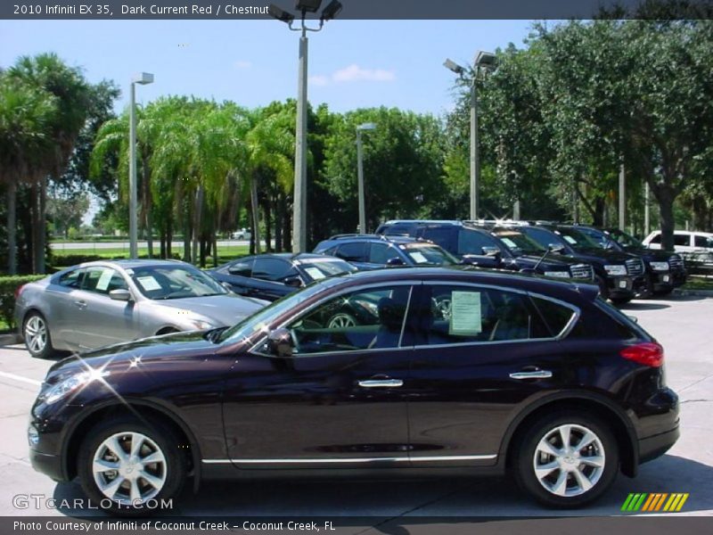 Dark Current Red / Chestnut 2010 Infiniti EX 35