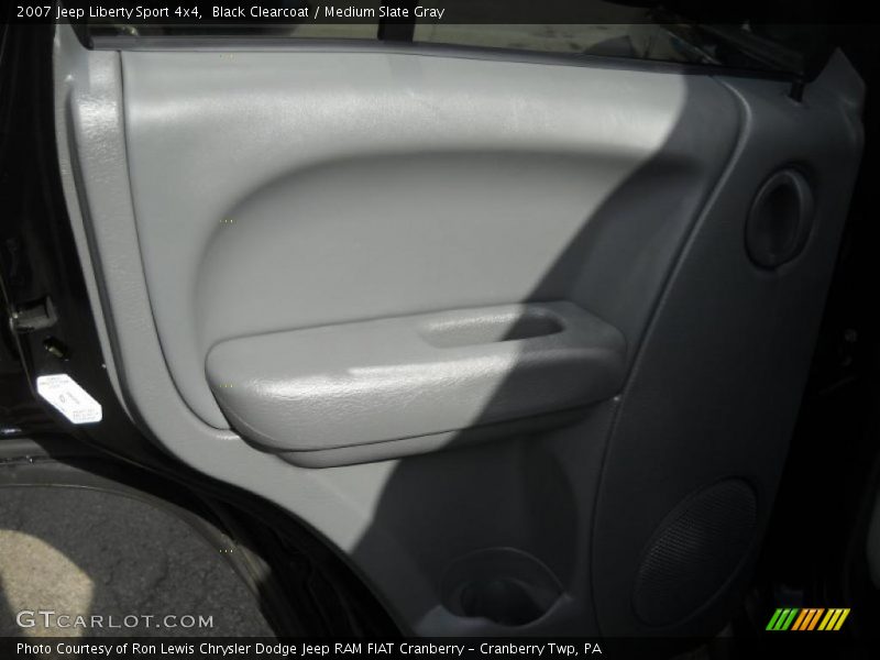 Black Clearcoat / Medium Slate Gray 2007 Jeep Liberty Sport 4x4