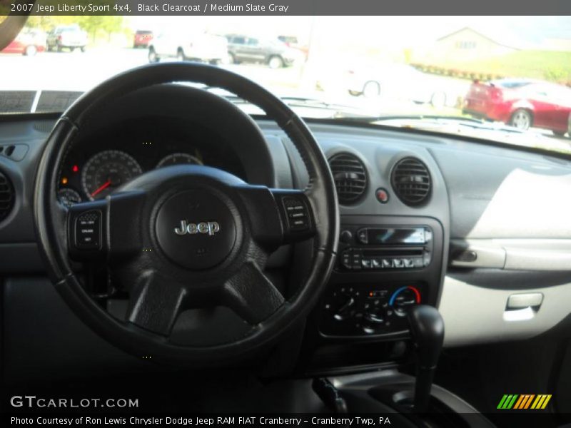 Black Clearcoat / Medium Slate Gray 2007 Jeep Liberty Sport 4x4