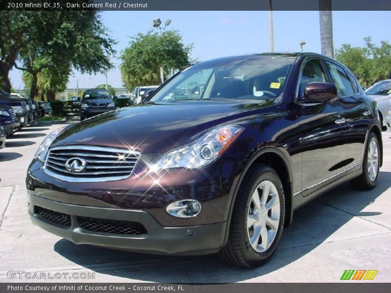 Dark Current Red / Chestnut 2010 Infiniti EX 35