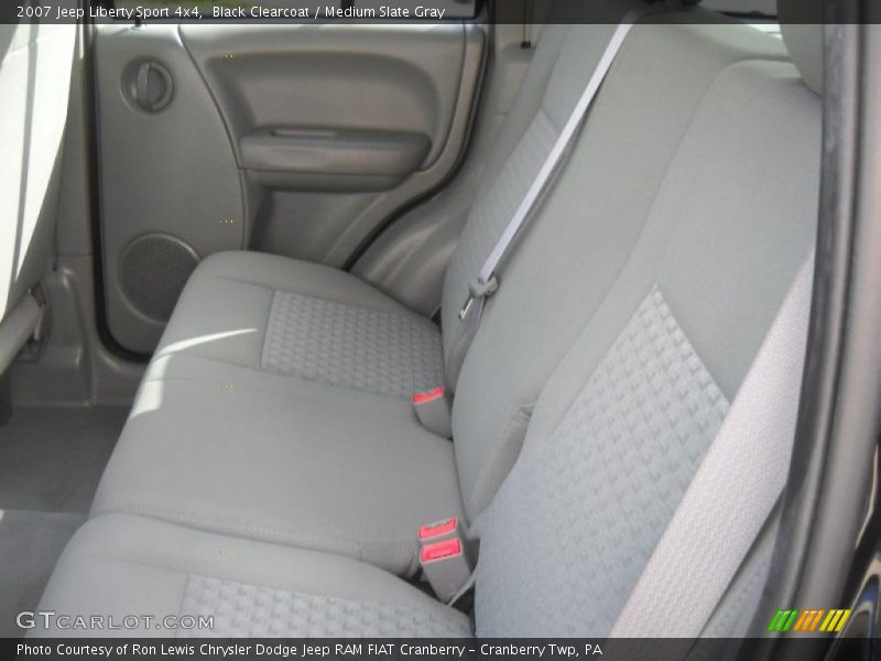 Black Clearcoat / Medium Slate Gray 2007 Jeep Liberty Sport 4x4