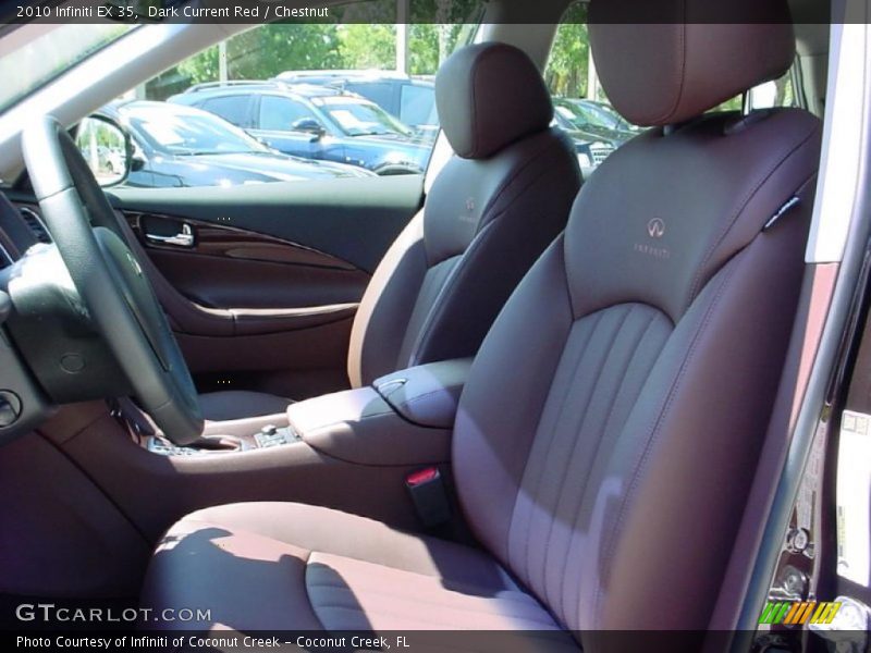 Dark Current Red / Chestnut 2010 Infiniti EX 35