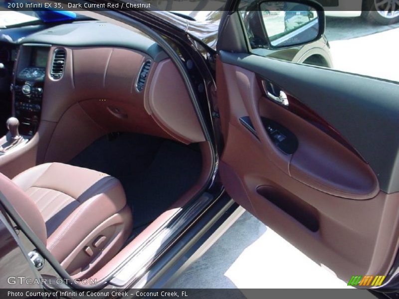 Dark Current Red / Chestnut 2010 Infiniti EX 35