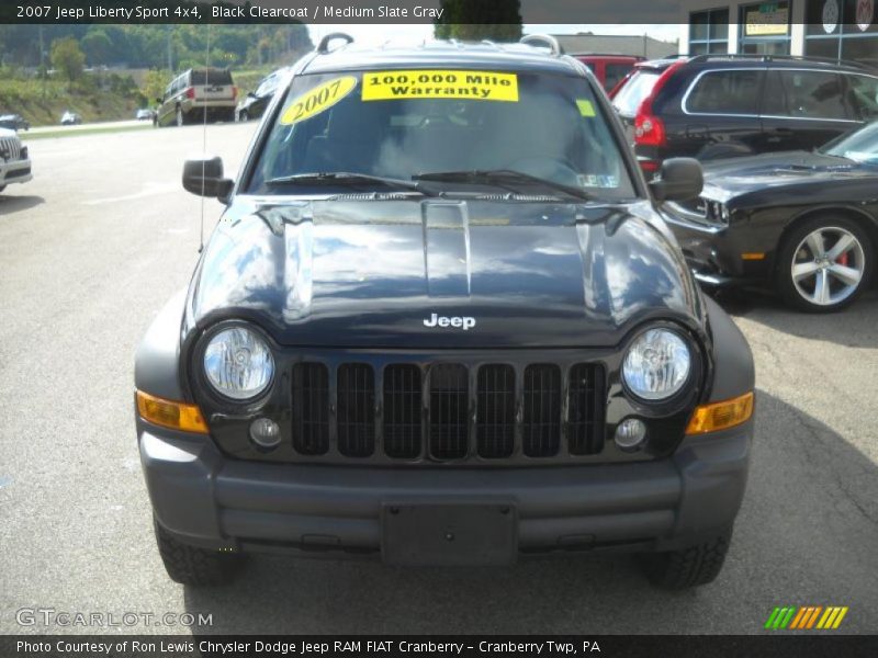 Black Clearcoat / Medium Slate Gray 2007 Jeep Liberty Sport 4x4