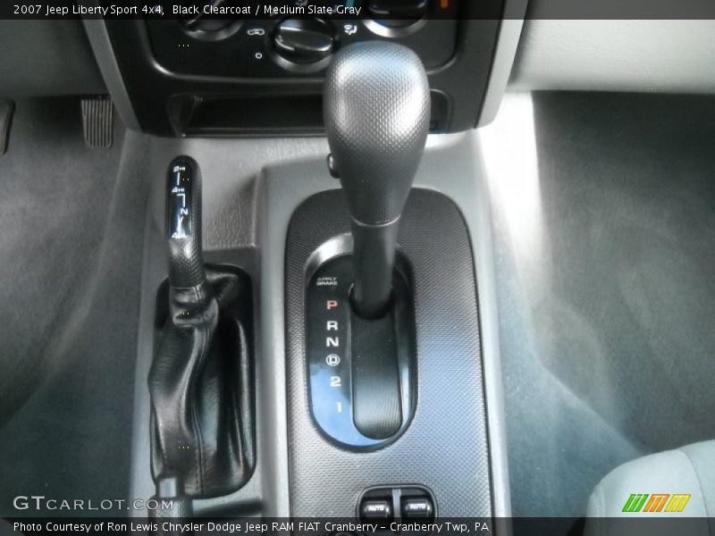 Black Clearcoat / Medium Slate Gray 2007 Jeep Liberty Sport 4x4