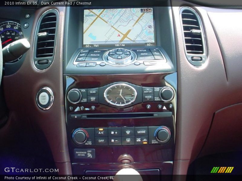 Dark Current Red / Chestnut 2010 Infiniti EX 35