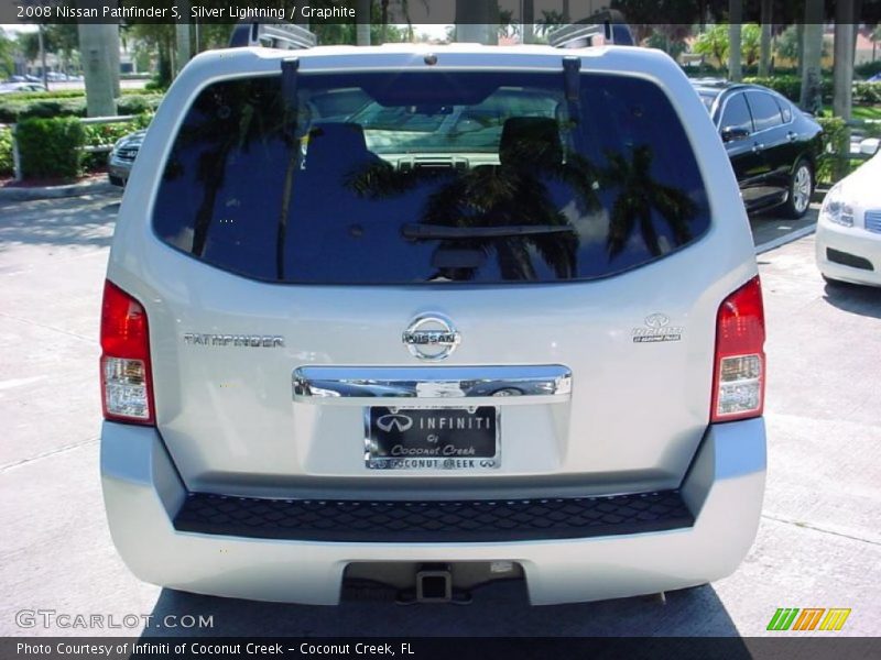Silver Lightning / Graphite 2008 Nissan Pathfinder S