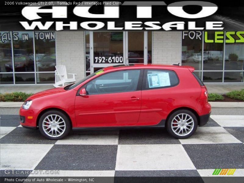 Tornado Red / Interlagos Plaid Cloth 2006 Volkswagen GTI 2.0T