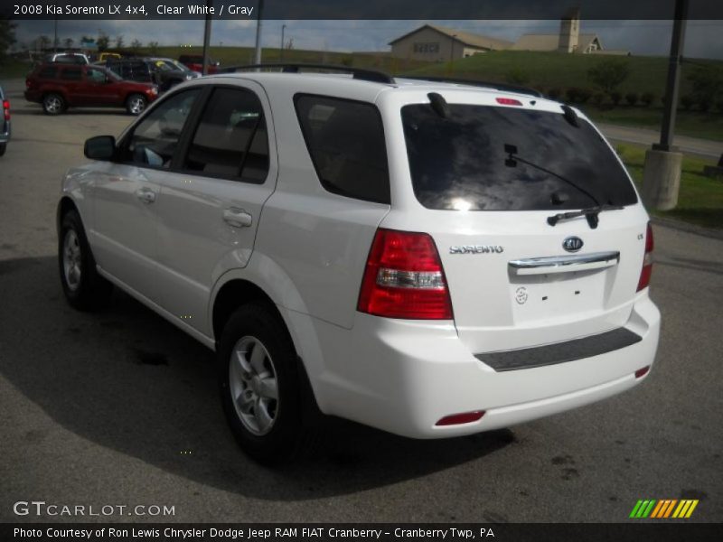 Clear White / Gray 2008 Kia Sorento LX 4x4