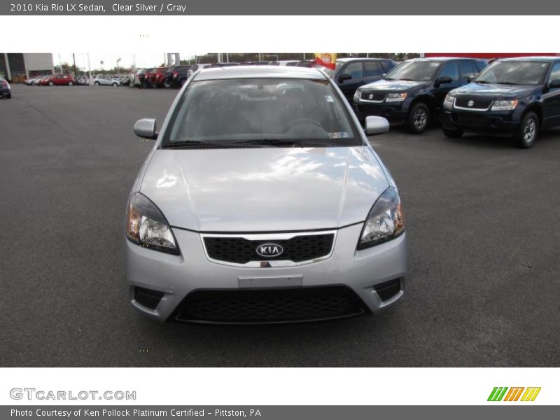 Clear Silver / Gray 2010 Kia Rio LX Sedan