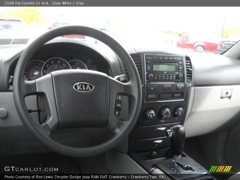 Clear White / Gray 2008 Kia Sorento LX 4x4