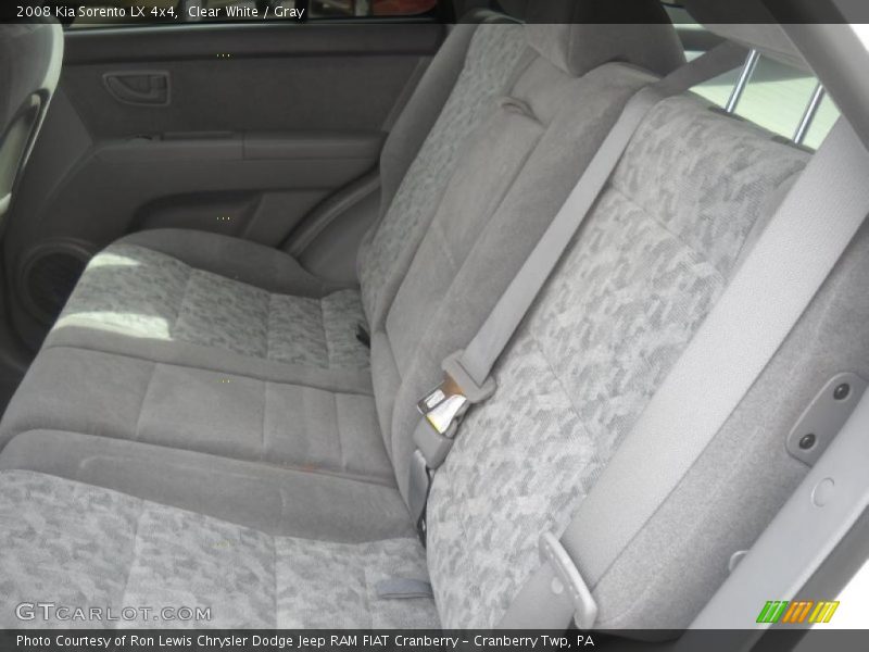 Clear White / Gray 2008 Kia Sorento LX 4x4