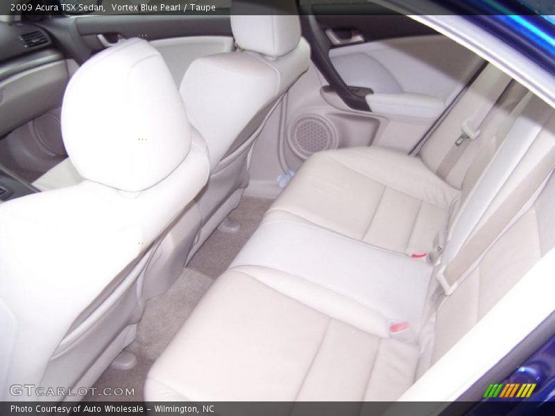 Vortex Blue Pearl / Taupe 2009 Acura TSX Sedan