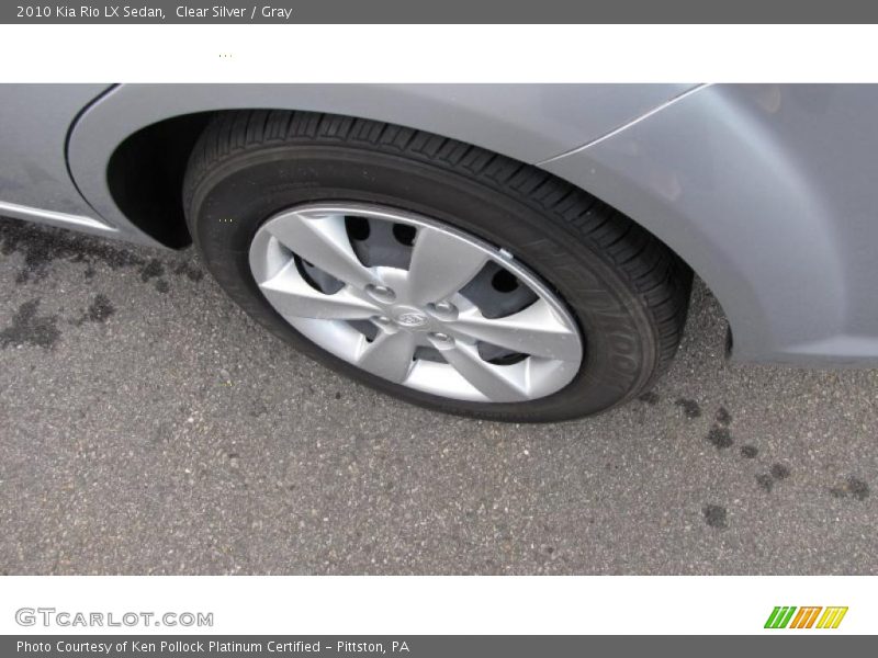Clear Silver / Gray 2010 Kia Rio LX Sedan