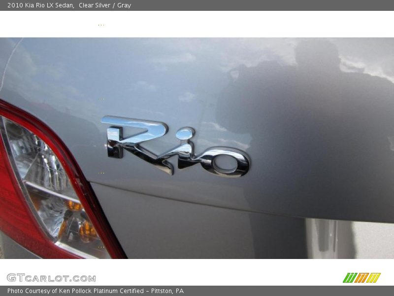 Clear Silver / Gray 2010 Kia Rio LX Sedan