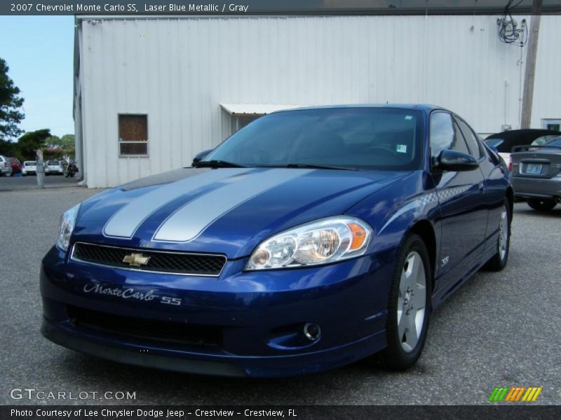 Laser Blue Metallic / Gray 2007 Chevrolet Monte Carlo SS