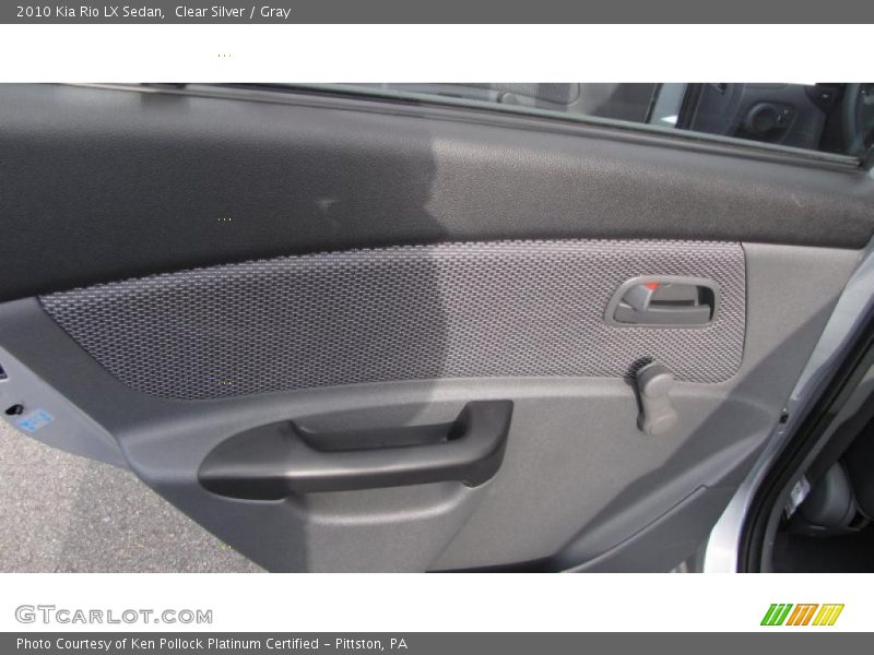 Clear Silver / Gray 2010 Kia Rio LX Sedan