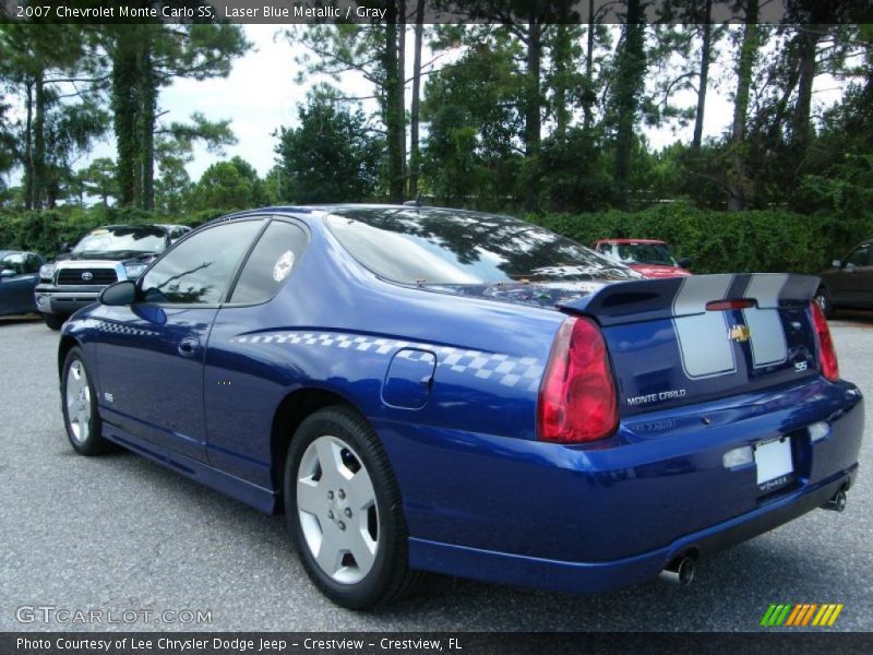 Laser Blue Metallic / Gray 2007 Chevrolet Monte Carlo SS