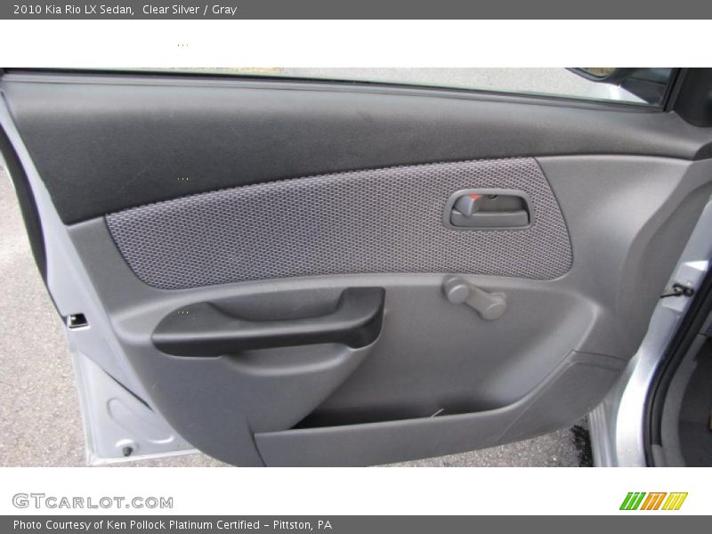 Clear Silver / Gray 2010 Kia Rio LX Sedan