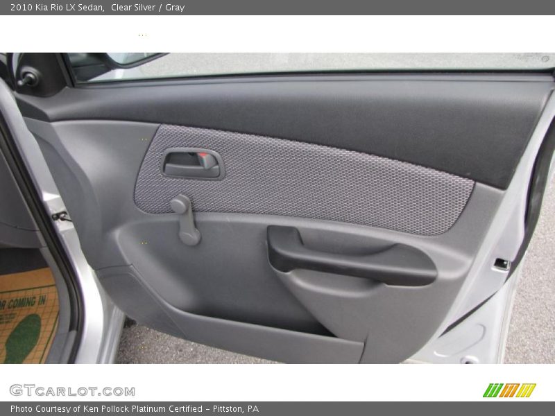 Clear Silver / Gray 2010 Kia Rio LX Sedan