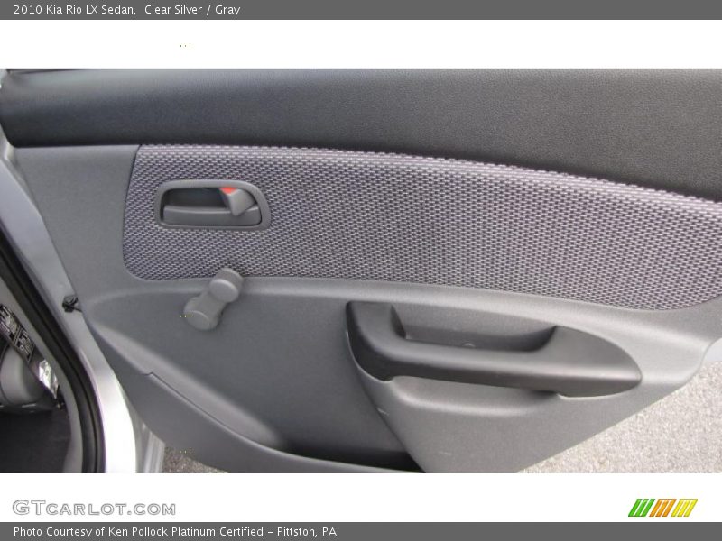 Clear Silver / Gray 2010 Kia Rio LX Sedan