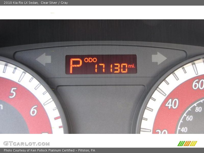 Clear Silver / Gray 2010 Kia Rio LX Sedan