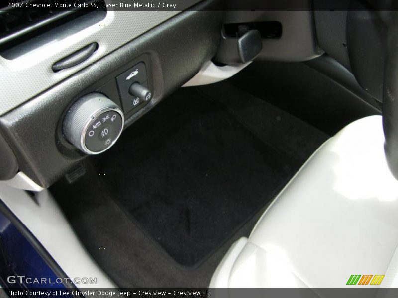 Laser Blue Metallic / Gray 2007 Chevrolet Monte Carlo SS