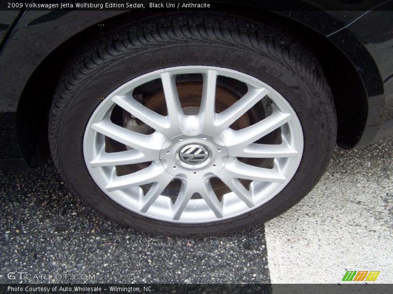 Black Uni / Anthracite 2009 Volkswagen Jetta Wolfsburg Edition Sedan