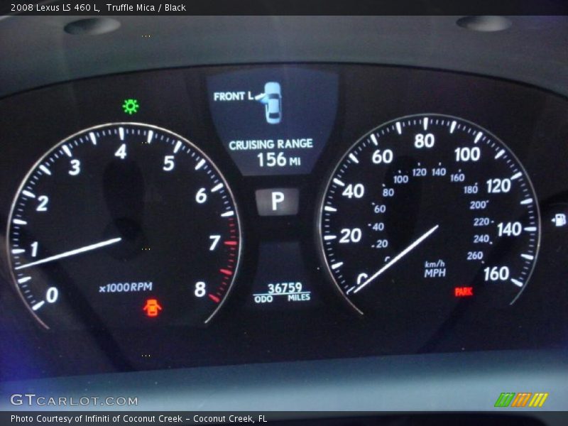 Truffle Mica / Black 2008 Lexus LS 460 L