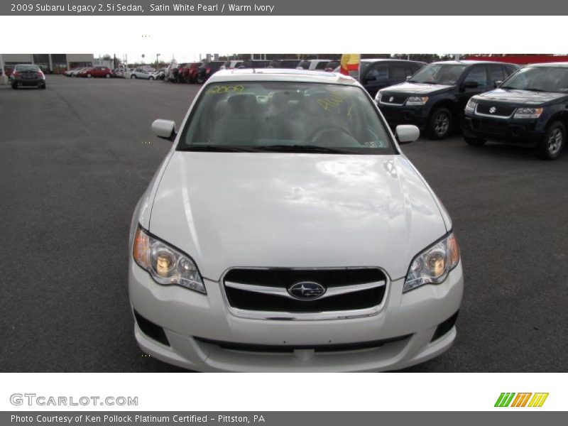 Satin White Pearl / Warm Ivory 2009 Subaru Legacy 2.5i Sedan