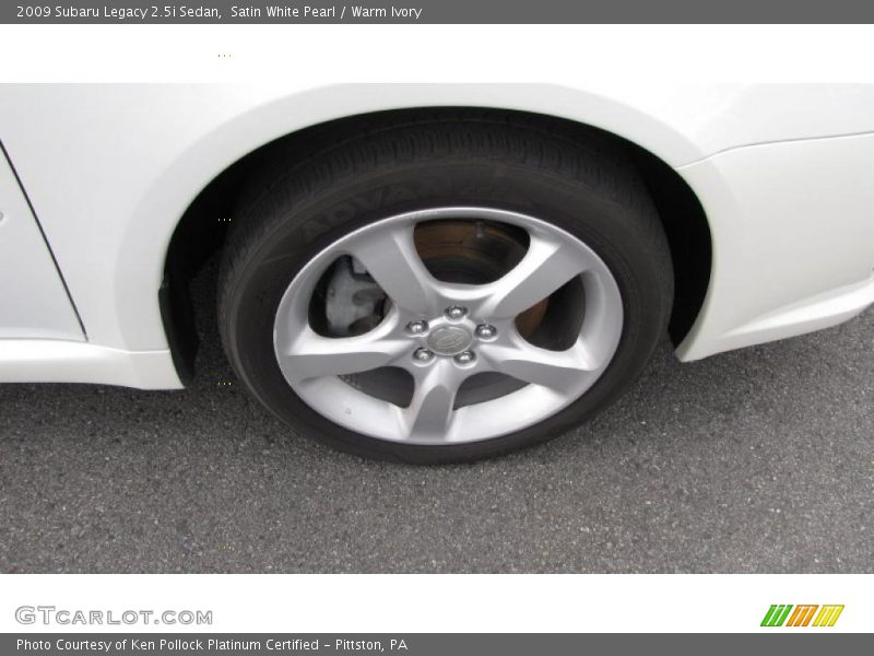 Satin White Pearl / Warm Ivory 2009 Subaru Legacy 2.5i Sedan