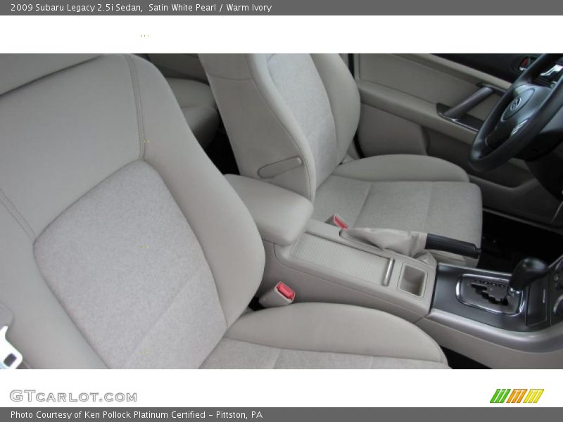Satin White Pearl / Warm Ivory 2009 Subaru Legacy 2.5i Sedan