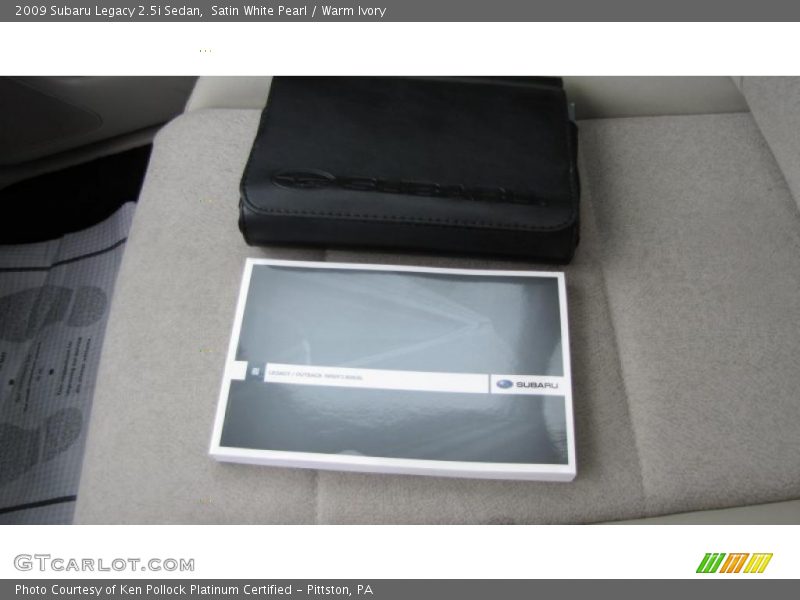 Satin White Pearl / Warm Ivory 2009 Subaru Legacy 2.5i Sedan