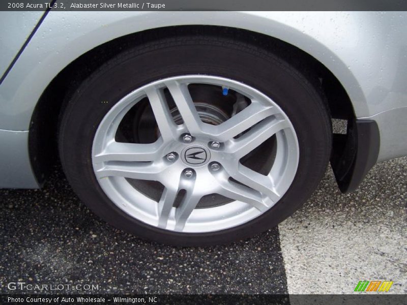 Alabaster Silver Metallic / Taupe 2008 Acura TL 3.2