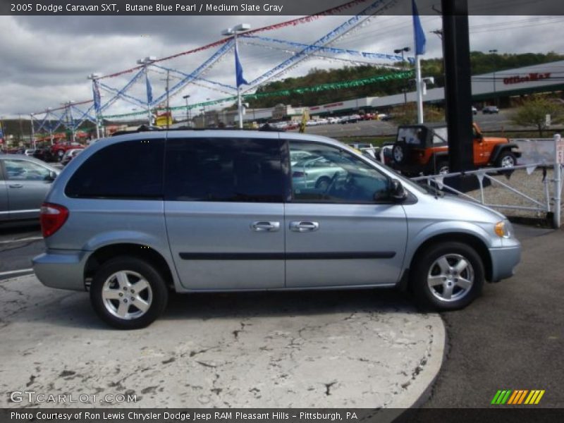 Butane Blue Pearl / Medium Slate Gray 2005 Dodge Caravan SXT