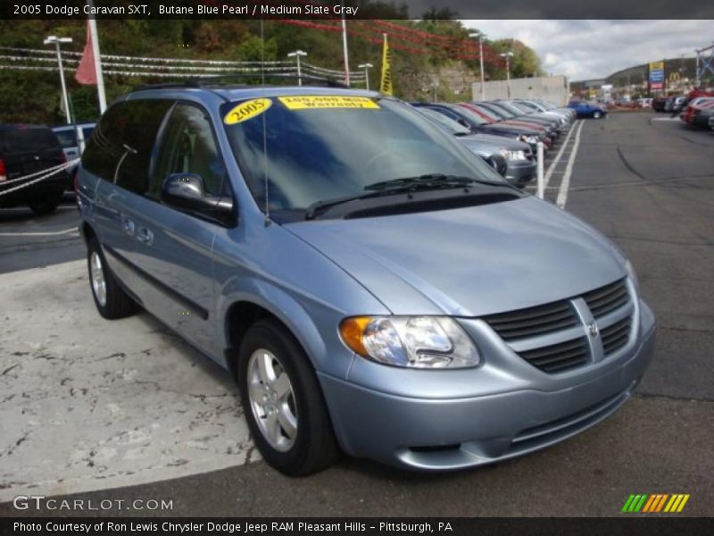 Butane Blue Pearl / Medium Slate Gray 2005 Dodge Caravan SXT