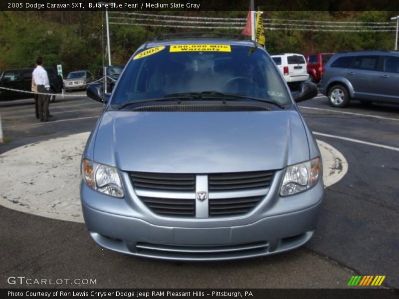 Butane Blue Pearl / Medium Slate Gray 2005 Dodge Caravan SXT