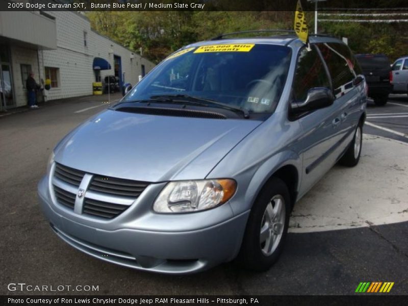 Butane Blue Pearl / Medium Slate Gray 2005 Dodge Caravan SXT