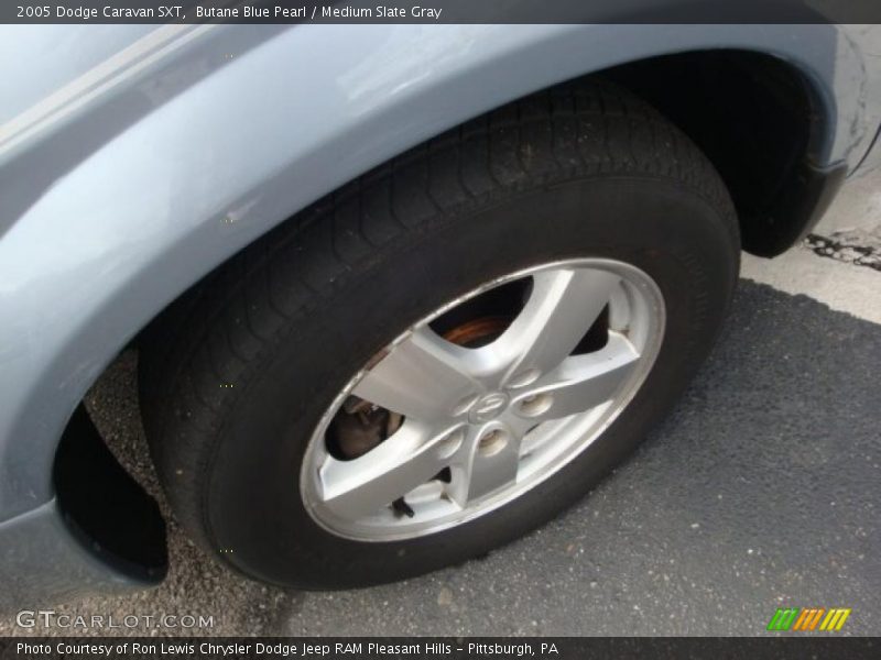 Butane Blue Pearl / Medium Slate Gray 2005 Dodge Caravan SXT